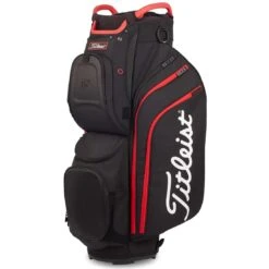 Titleist Cart 15 Cart Bag 13 Titleist Cart 15 Cart Bag -Elite Golf Shop titleist 2022 cart 15 cart bag black black red itempicture 1
