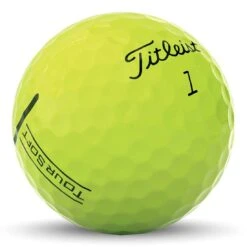 Titleist Tour Soft Yellow Personalized Golf Balls -Elite Golf Shop titleist 2022 tour soft yellow golf balls imprints itempicture