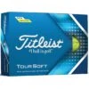 Titleist Tour Soft Yellow Golf Balls -Elite Golf Shop titleist 2022 tour soft yellow golf balls lid itempicture 1