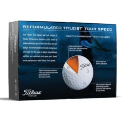 Titleist Tour Speed White Personalized Golf Balls 11 Titleist Tour Speed White Personalized Golf Balls -Elite Golf Shop titleist 2022 tour speed white golf balls back itempicture