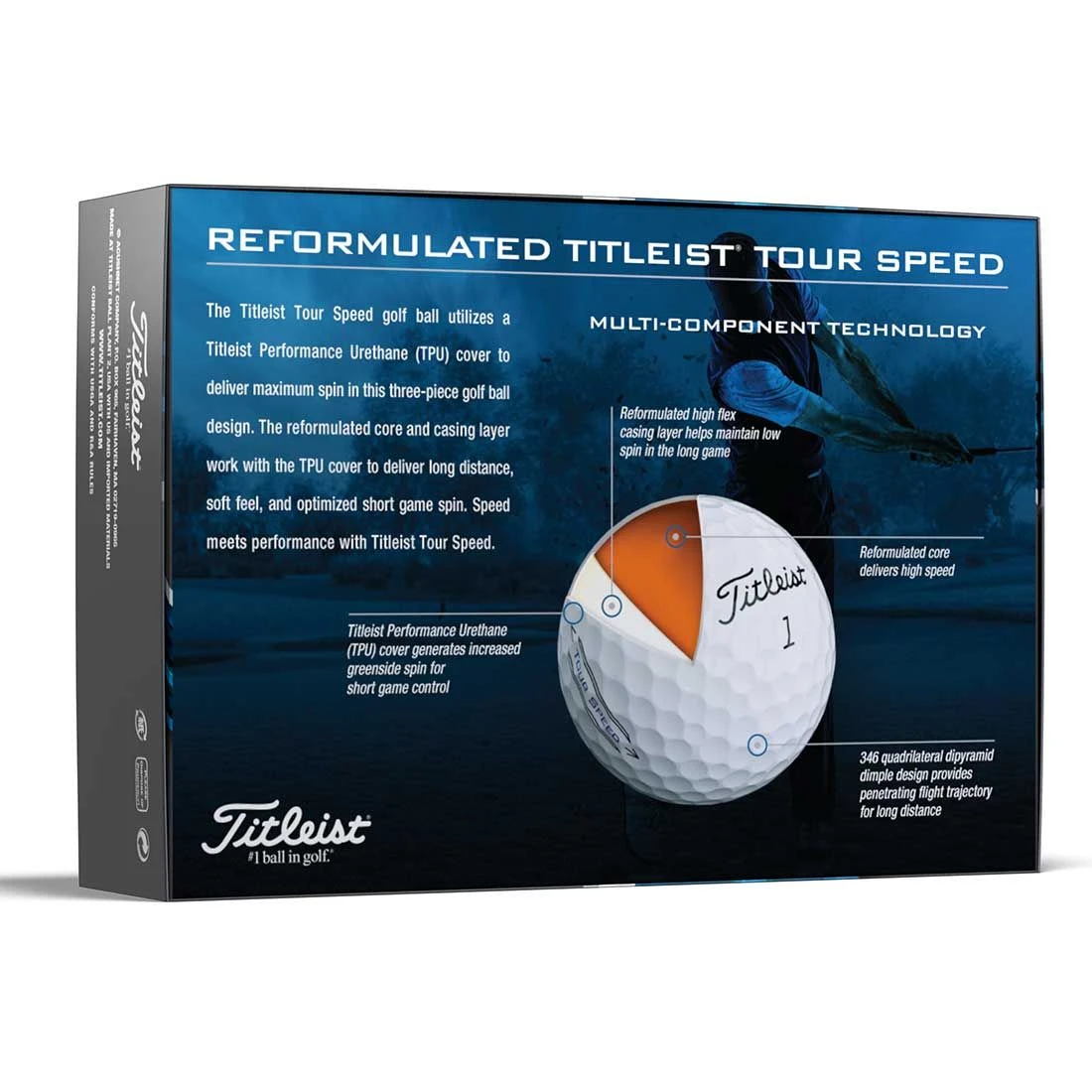 Titleist Tour Speed White Personalized Golf Balls 6 Titleist Tour Speed White Personalized Golf Balls - Image 4