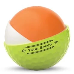 Titleist Tour Speed Yellow Personalized Golf Balls -Elite Golf Shop titleist 2022 tour speed yellow golf balls core cutaway itempicture