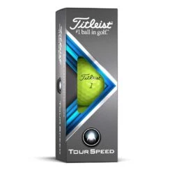 Titleist Tour Speed Yellow Golf Balls -Elite Golf Shop titleist 2022 tour speed yellow golf balls sleeve itempicture 1