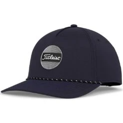 Titleist Boardwalk Rope Hat -Elite Golf Shop titleist 2023 boardwalk rope hat navy black itempicture