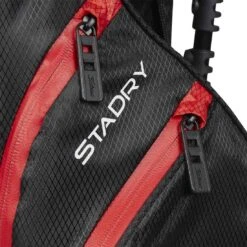 Titleist Players 4 Stadry Stand Bag -Elite Golf Shop titleist 2023 players 4 stadry stand bag black black red detail1 itempicture