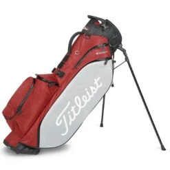 Titleist Players 4 Stadry Stand Bag -Elite Golf Shop titleist 2023 players 4 stadry stand bag dark red grey black itempicture