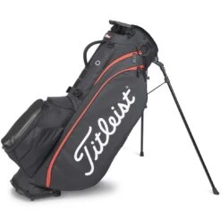 Titleist Players 5 Stand Bag -Elite Golf Shop titleist 2023 players 5 stand bag black black red itempicture