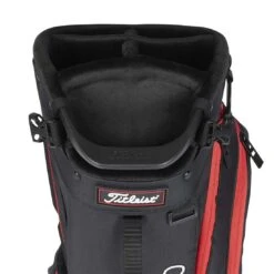 Titleist Players 5 Stand Bag -Elite Golf Shop titleist 2023 players 5 stand bag black black red top itempicture