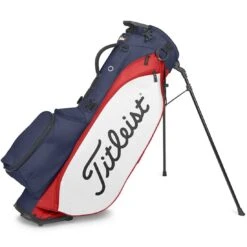 Titleist Players 5 Stand Bag -Elite Golf Shop titleist 2023 players 5 stand bag navy red white itempicture