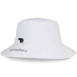 Titleist Players StaDry Bucket Hat -Elite Golf Shop titleist 2023 players stadry bucket hat white charcoal back itempicture