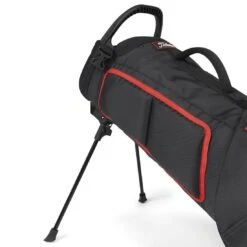 Titleist Premium Carry Bag -Elite Golf Shop titleist 2023 premium carry bag black black red legs itempicture