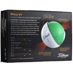 Titleist Pro V1 Golf Balls 11 Titleist Pro V1 Golf Balls -Elite Golf Shop titleist 2023 pro v1 golf balls back itempicture 1