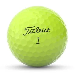 Titleist Pro V1 Yellow Personalized Golf Balls 14 Titleist Pro V1 Yellow Personalized Golf Balls -Elite Golf Shop titleist 2023 pro v1 yellow golf balls front stamp itempicture