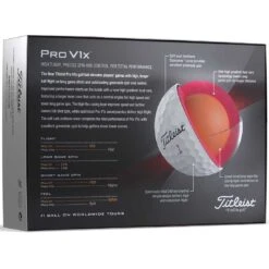 Titleist Pro V1x Golf Balls -Elite Golf Shop titleist 2023 pro v1x golf balls back itempicture 3