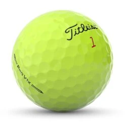 Titleist Pro V1x Yellow Golf Balls -Elite Golf Shop titleist 2023 pro v1x yellow golf balls ball angle itempicture 1