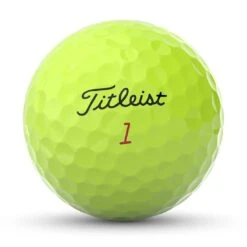 Titleist Pro V1x Yellow Personalized Golf Balls -Elite Golf Shop titleist 2023 pro v1x yellow golf balls front stamp itempicture