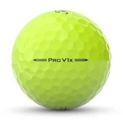 Titleist Pro V1x Yellow Personalized Golf Balls -Elite Golf Shop titleist 2023 pro v1x yellow golf balls side stamp itempicture