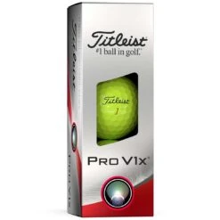 Titleist Pro V1x Yellow Golf Balls -Elite Golf Shop titleist 2023 pro v1x yellow golf balls sleeve itempicture 1