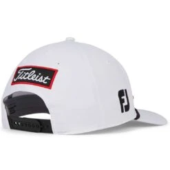 Titleist Tour Rope Hat -Elite Golf Shop titleist 2023 tour rope hat white black back itempicture