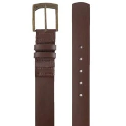TravisMathew Jinx Leather Belt -Elite Golf Shop travismathew jinx leather belt black dark brown itempicture