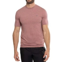 TravisMathew Scenic Vista Active Tee -Elite Golf Shop travismathew scenic vista active tee heather roan rogue front itempicture