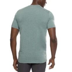 TravisMathew Scenic Vista Active Tee -Elite Golf Shop travismathew scenic vista active tee heather silver pine back itempicture
