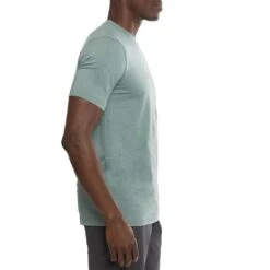 TravisMathew Scenic Vista Active Tee -Elite Golf Shop travismathew scenic vista active tee heather silver pine side itempicture