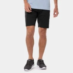 TravisMathew Starnes Shorts -Elite Golf Shop travismathew starnes shorts black front itempicture