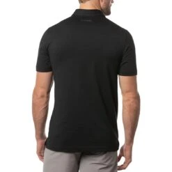 TravisMathew The Heater Polo -Elite Golf Shop travismathew the heater polo black back itempicture