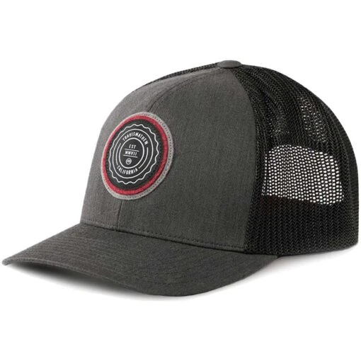 TravisMathew The Patch Snapback Hat -Elite Golf Shop travismathew the patch snapback hat grey pinstripe itempicture