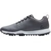 TravisMathew Cuater The Ringer Spiked Golf Shoes Grey -Elite Golf Shop travismathew the ringer spiked golf shoes grey profile itempicture