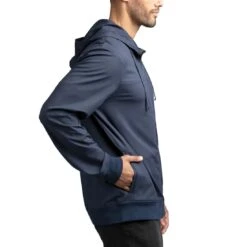 TravisMathew Wanderlust Full Zip Hoodie 20 TravisMathew Wanderlust Full Zip Hoodie -Elite Golf Shop travismathew wanderlust full zip hoodie mood indigo side itempicture