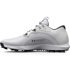 Under Armour Charged Draw 2 Golf Shoes White/Black -Elite Golf Shop under armour charged draw 2 golf shoes white black spine itempicture