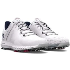 Under Armour HOVR Drive 2 Golf Shoes White/Metallic Silver -Elite Golf Shop under armour hovr drive 2 golf shoes white metallic silver pair itempicture