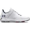 Under Armour HOVR Drive 2 Golf Shoes White/Metallic Silver 2 Under Armour HOVR Drive 2 Golf Shoes White/Metallic Silver -Elite Golf Shop under armour hovr drive 2 golf shoes white metallic silver profile itempicture